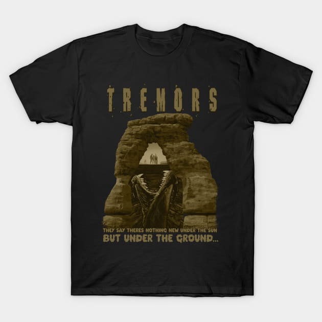 Tremors, Cult Horror. T-Shirt by The Dark Vestiary